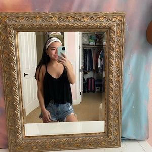 Nordstrom black flowy tank